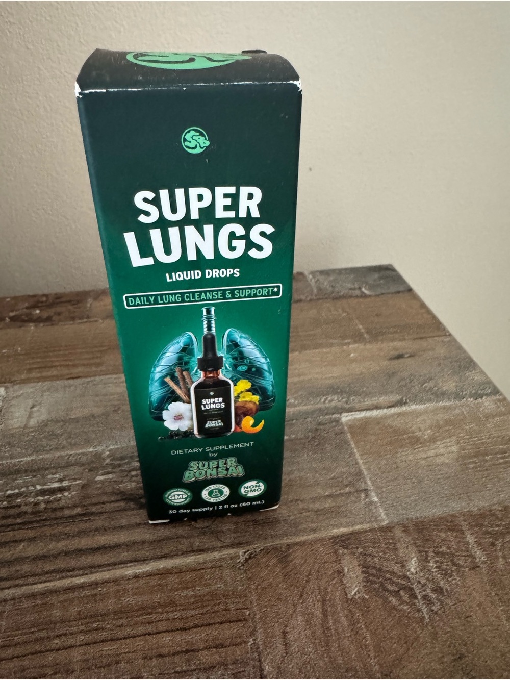 SuperBonsai Super Lungs Mullein Drops 2 oz